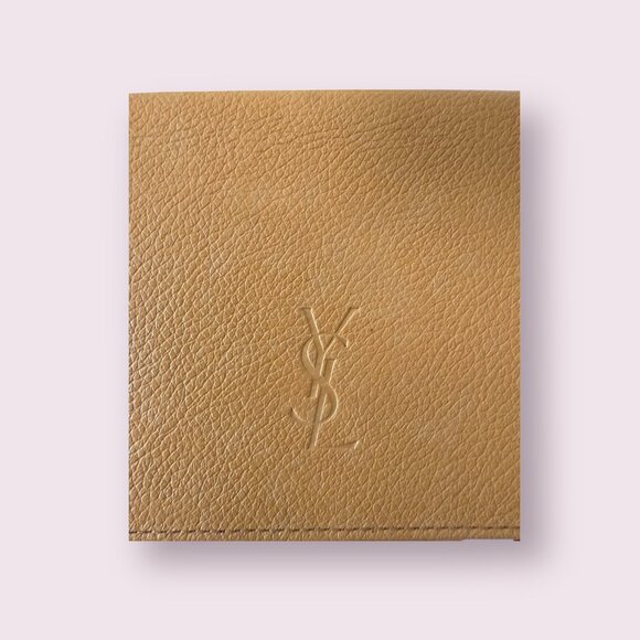 Vintage Yves Saint Laurent YSL Tan Leather Long Slim Bi-Fold Wallet - Picture 9 of 11